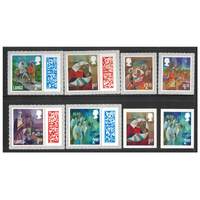 Great Britain 2021 Christmas Set of 8 Self-adhesive Stamps SG4605/12 MUH 