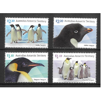 AAT 2022 Penguins Set of 4 Stamps MUH