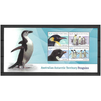 AAT 2022 Penguins 4-Stamp Mini Sheet MUH