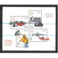 AAT 2022 75 Years Australian Antarctic Program Mini Sheet MUH