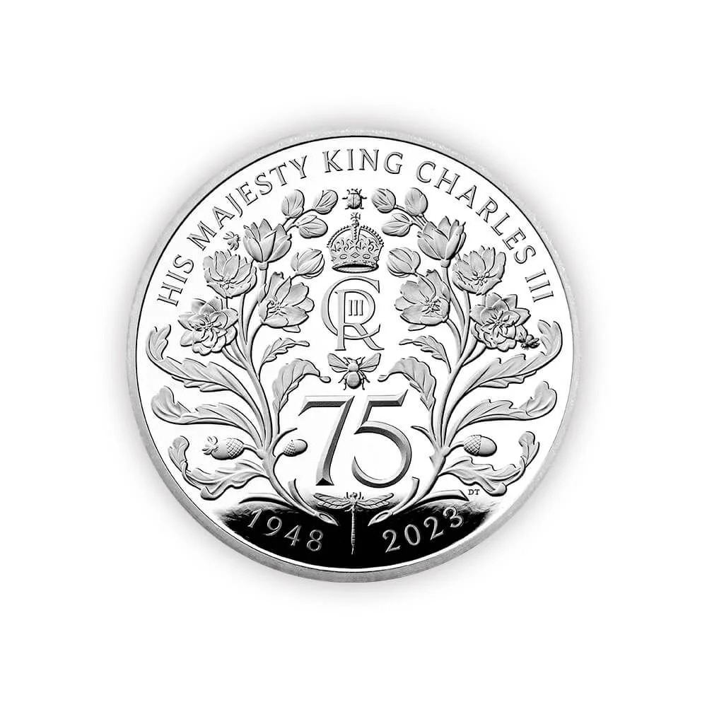 UK 2023 The 75th Birthday of His Majesty King Charles III £5 Silver