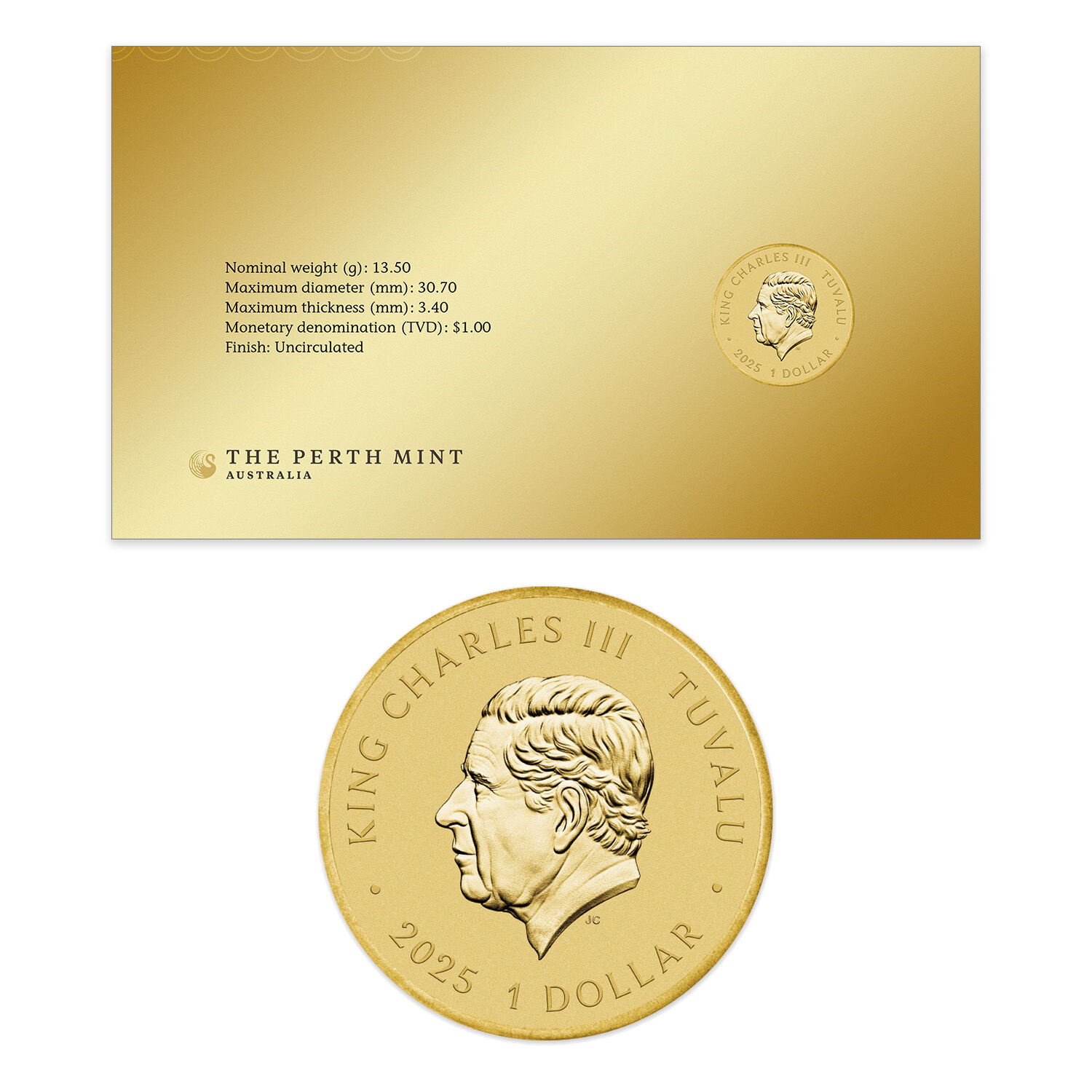 Australia 2025 Happy Lunar New Year Stamps & 1 Coloured Coin PNC