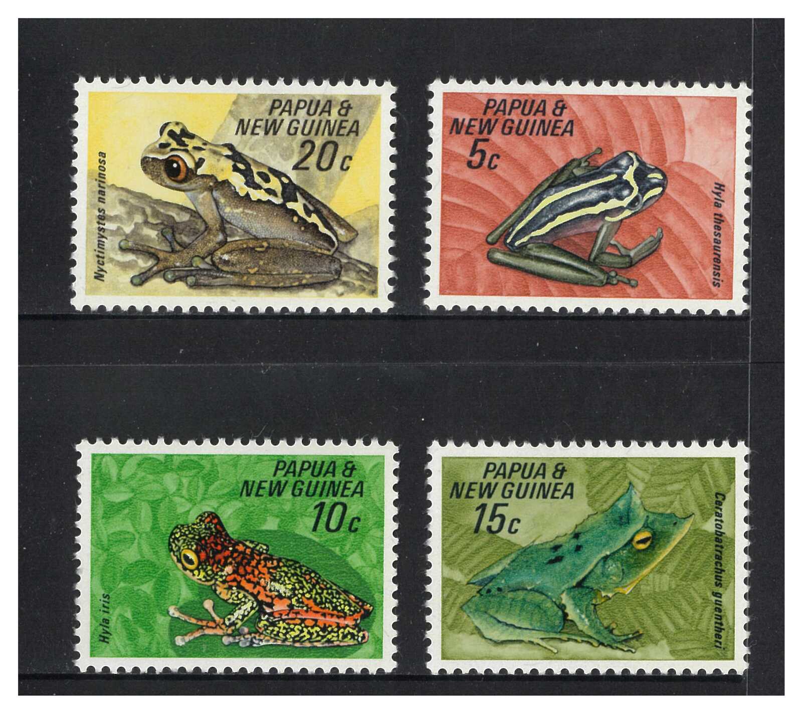 Papua New Guinea 1968 Fauna Conservation Frogs SG129/32 MNH UM unmounted mint 