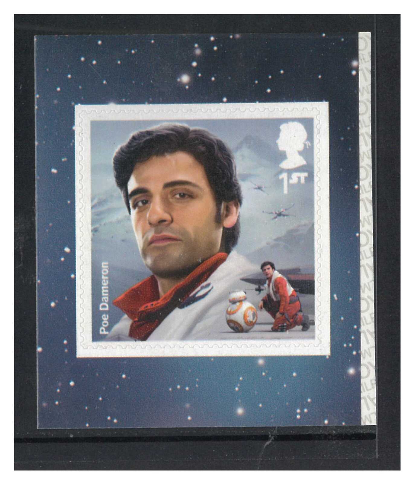 Great Britain 2019 Star Wars - Poe Dameron Self-adhesive Stamp SG 4304 MUH
