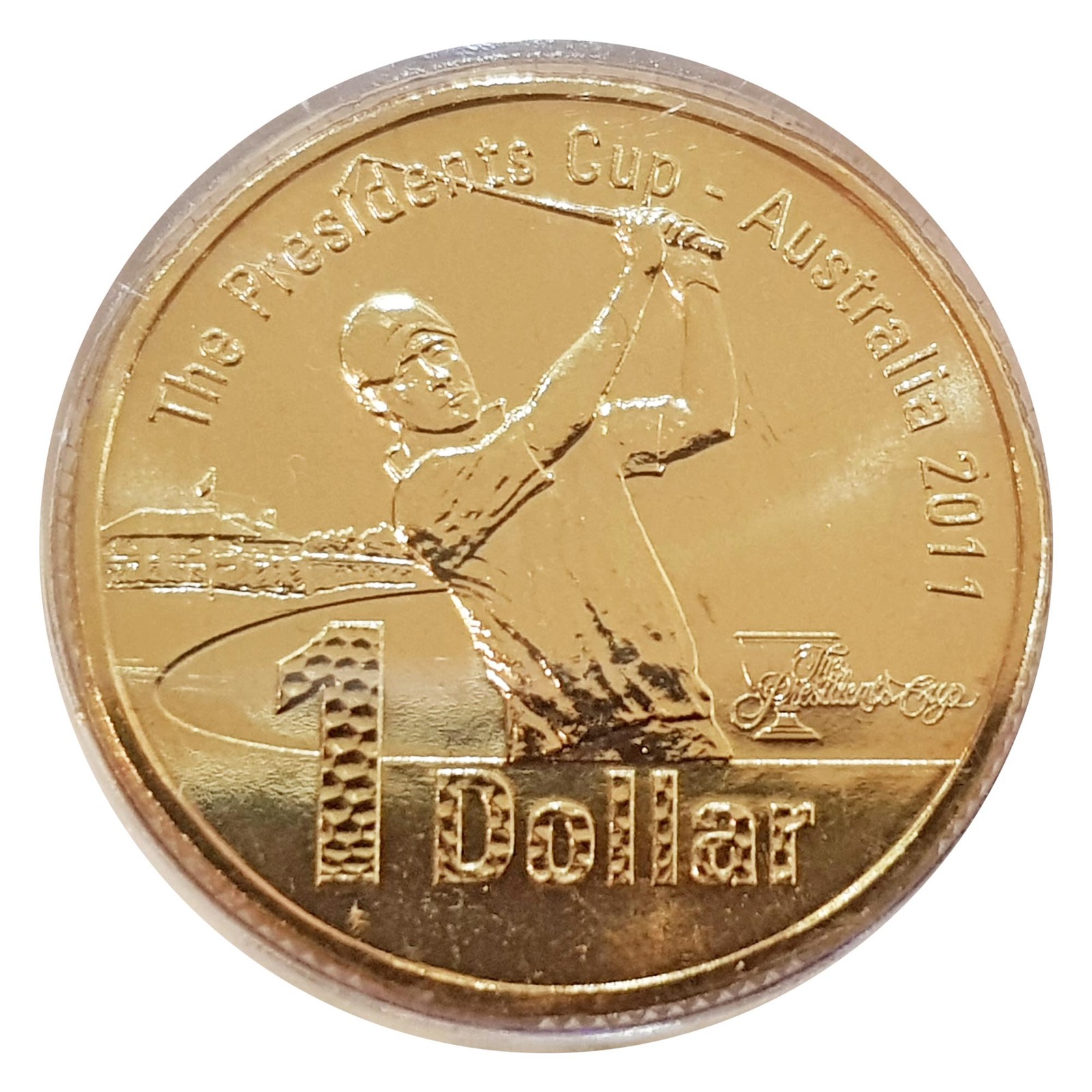Australia 2011 The Presidents Cup Golf 1 Dollar UNC Coin