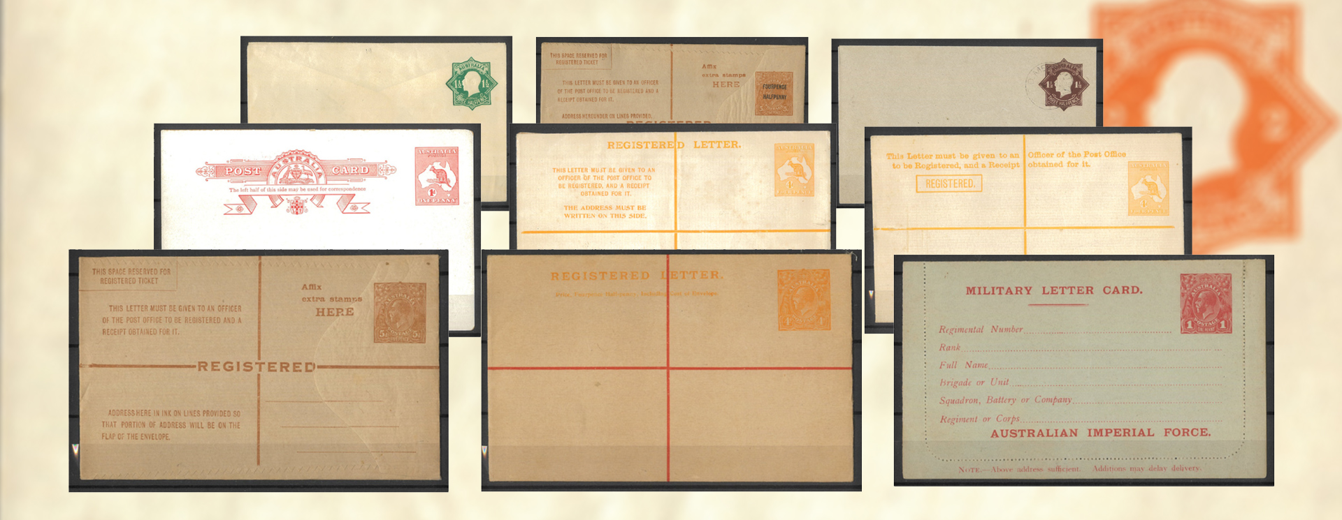 early Australian postal stationery envelopes