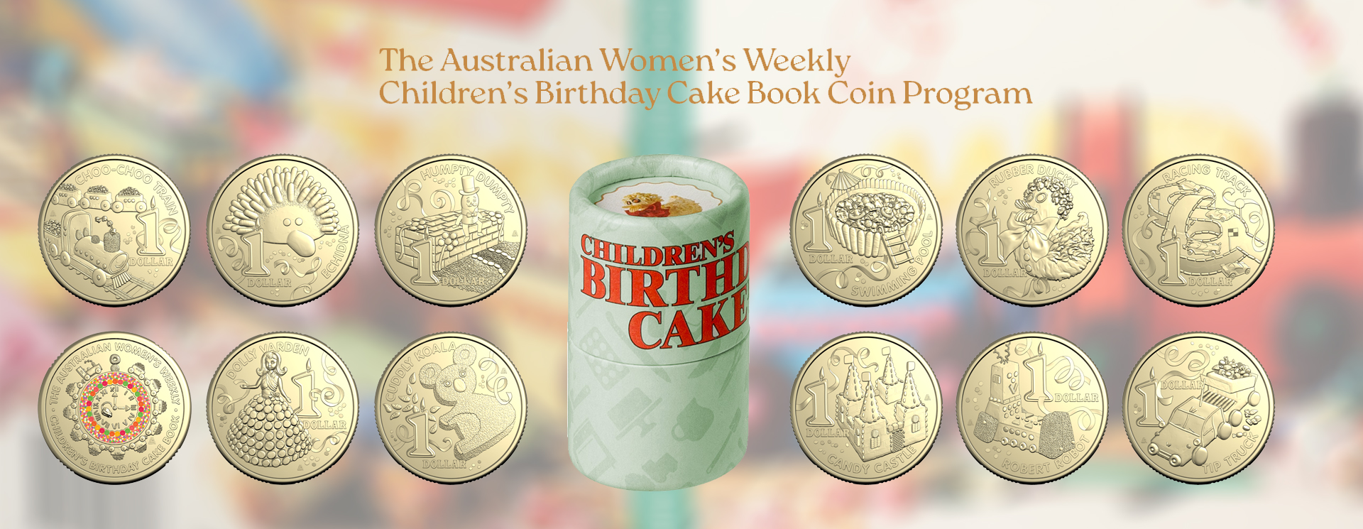 Children's Birthday Cake Book Coin Collection