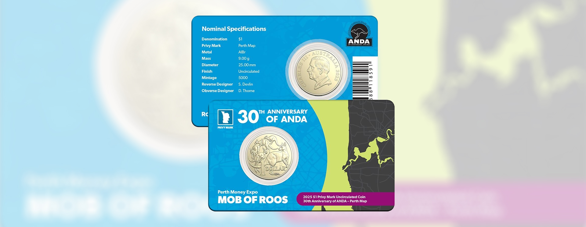 2025 ANDA Perth Mob of Roos $1 Coin