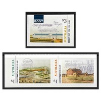 Australia 2018 Convict Past Set of 3 Ex-Booklet Stamps MUH Self-Adhesive SG4839/41