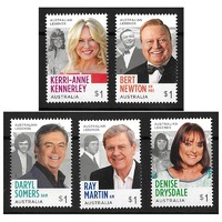 Australia 2018 Legends of TV Entertainment Set of 5 Stamps MUH SG4842/46