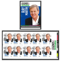 Australia 2018 Legends of TV Entertainment Ray Martin AM Booklet/14 Stamps MUH Self-adhesive