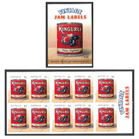 Australia 2018 Vintage Jam Labels Kingurli Booklet/10 Stamps MUH Self-adhesive