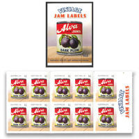 Australia 2018 Vintage Jam Labels Alva Jam Booklet/10 Stamps MUH Self-adhesive