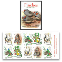 Australia 2018 Finches of Australia Part 1 Booklet/10 Stamps MUH Self-Adhesive 