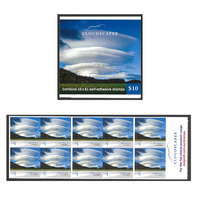 Australia 2018 Cloudscapes Lenticularis Booklet of 10 Stamps MUH Self-Adhesive