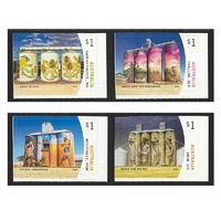 Australia 2018 Silo Art Ex-Booklet Set of 4 Stamps MUH Self-Adhesive SG4913/16