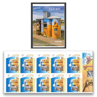 Australia 2018 Silo Art Heesco Khosnaran, Weethalle, NSW Booklet/10 Stamps MUH Self-Adhesive 