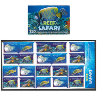Australia 2018 Reef Safari Booklet/20 Stamps MUH Self-Adhesive