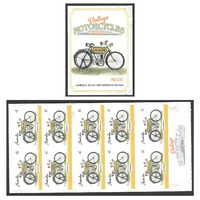 Australia 2018 Vintage Motorcycles 1904 Kelecom Booklet Set/10 Stamps MUH Self-Adhesive 