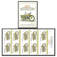 Australia 2018 Vintage Motorcycles 1923 Invincible J.A.P. Booklet Set/10 Stamps MUH Self-Adhesive 