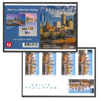 Australia 2018 Beautiful Cities Sheetlet/5 International Stamps MUH Self-adhesive