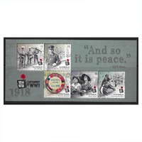 Australia 2018 World War II Centenary Mini Sheet MUH