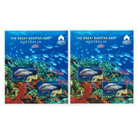 Australia 2018 The Great Barrier Reef 2 Sheets Perf & Imperf For Macau Stamp Expo MUH