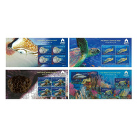 Australia 2018 The Great Barrier Reef 4 Special Mini Sheets For Macau Stamp Expo MUH