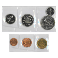 Fiji - Group of 7 coins (1992-1997) in Unc grade