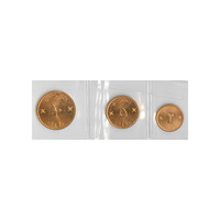 Oman - Group of 3 coins (AH1390-1410) in Unc grade