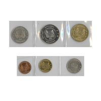 Singapore - Group of 6 coins (1989-1995) in aUnc grade