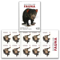 Australia 2019 Australian Fauna Tasmania Devil Booklet/10 Stamps Self-adhesive MUH