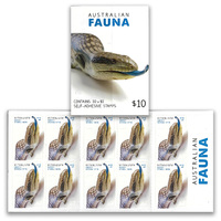 Australia 2019 Australian Fauna Blue-tongue Lizard Booklet/10 Stamps Self-adhesive MUH