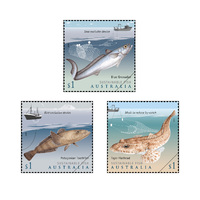 Australia 2019 Sustainable Fish Set of 3 Stamps MUH