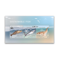 Australia 2019 Sustainable Fish Mini Sheet of 3 Stamps MUH