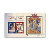 Australia 2019 ANZAC Day Mini Sheet of 2 Stamps MUH