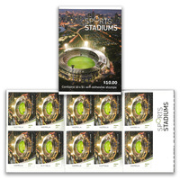 Australia 2019 Sports Stadiums Melbourne Cricket Ground, Vic Booklet/10 Stamps Self-adhesive MUH