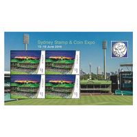 Australia 2019 Sydney Stamp & Coin Expo/Sport Stadium Mini Sheet of 4 Stamps MUH