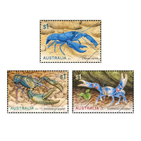 Australia 2019 Freshwater Crayfish Set of 3 Stamps MUH