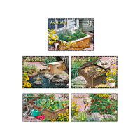 Australia 2019 In the Garden (Stamp Collecting Month) Set of 5 Stamps MUH