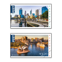 Australia 2019 Beautiful Cities II Set of 2 Stamps MUH