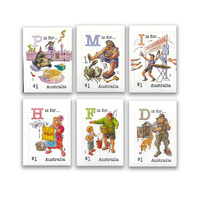 Australia 2019 Fair Dinkum Aussie Alphabet V Set of 6 Ex-Booklet Stamps Self-adhesive MUH