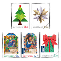 Australia 2019 Christmas Set of 5 Stamps MUH