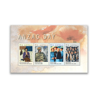 Australia 2020 ANZAC Day Mini Sheet of 4 Stamps MUH