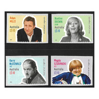 Australia 2020 Legends of Comedy Set of 4 Ex-Booklet Stamps Self-adhesive MUH