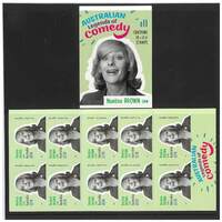 Australia 2020 Legends of Comedy Noeline Brown OAM Booklet/10 Stamps Self-adhesive MUH