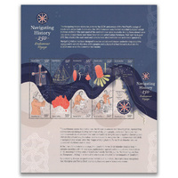 Australia 2020 Navigating History Endeavour Voyage 250 Years Large Sheetlet of 10 Stamps MUH