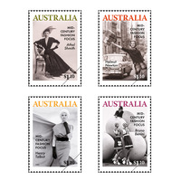 Australia 2020 Mid-Century Fashion Focus Set of 4 Stamps MUH
