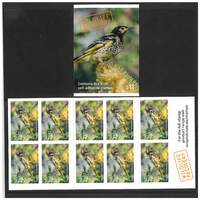 Australia 2020 Wildlife Recovery Regent Honeyeater Booklet/10 Stamps Self-adhesive MUH