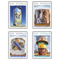 Australia 2020 Water Tower Art Set of 4 Stamps MUH